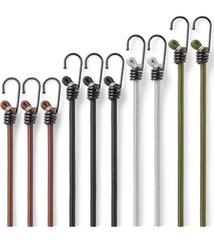 SINJEUN Spanngurte 80 Stück - 25cm Gummispanner Mit Haken Für Planen Und Camping