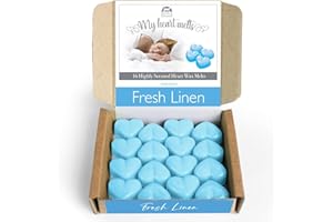 Spotless Leopard Quemadores de Cera Fundida - Ambientadores de Hogar - Velas Aromáticas - Inspirado en Toallas Limpias - 16 Ceras Fundidas en Forma de Corazón - Larga Duración - Sin Plástico y Vegano