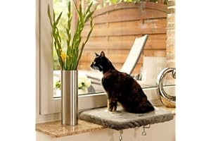 lionto Piattaforma da Davanzale della Finestra per Gatti, Grigio Scuro