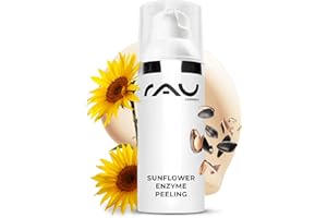 ‎RAU COSMETICS RAU Cosmetics Enzympeeling Sunflower Enzyme Peeling 50 ml - Gesichtspeeling für die Gesichtsreinigung - Chemisches Peeling auf Enzym Basis mit Sonnenblumenöl, Vitamin C und Vitamin E