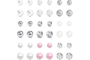 incaton 14G 16G Navel Ball Replacement Surgical Steel and Acrylic Balls for Lip Piercing Labret Studs Septum Rings 3mm 5mm Body Piercings