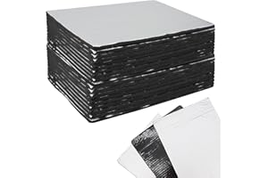 SPOKKI 20 Pcs 10mm Car Sound Deadening Self Adhesive Mat, 9.84x7.87 Inch Noise and Heat Insulation Close Cell Foam Material, Audio Noise Insulation and Dampening Mats for Car Hood Ceiling Door