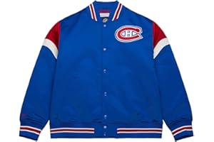 Mitchell & Ness M&N Heavyweight Satin Veste NHL Toronto Maple Leafs