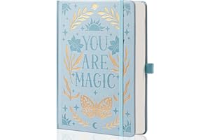 MGGAO Notatnik szkolny dla kobiet i mężczyzn, 318 ponumerowanych stron, A5, kwiatowy pamiętnik do pisania, estetyczne notatniki, notatniki do pracy, szkoły, 14,7 x 21,4 cm