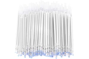 RODIPU Ricarica per Penna cancellabile a Caldo, Ricarica per Penna ad Alta Temperatura da 100 Pezzi, Bianca per Scarpe, Abbigliamento in Pelle