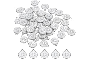 QUARKZMAN Alfabeto Ciondolo Lettera Smaltata Ciondolo Gioielli Iniziale Smalto Alfabeto Ciondoli per Collane Fai Da Te per Creazione Gioielli Braccialetti