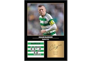 Icons Wall Art Callum McGregor Signed A4 Printed Photo Picture Display Gift For Glasgow Celtic Fans Digitally Reproduced Signature Unframed