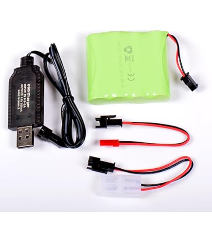 Efaso Batteria 4,8V 400 MAH NI-MH Mini Tamiya Adatto Per Double - Foto 6