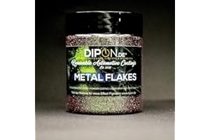 ‎DIPON.DE HIGH PERFORMANCE LIQUIDS & PIGMENTS Effektpigment EMERALD AMETHYST COLORSHIFT Flake Glitter Polyester EFfekt Farbpigment für Epoxidharz Resin Epoxy Autolack Aquarell Seife Kunst Geode