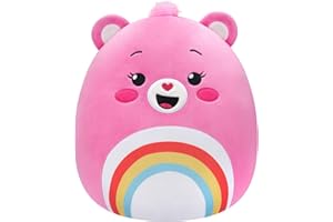 Squishmallows Care Bears | Cheer Bear 12inch Plush | Collectable Cute Plush Toy, Cuddly Toys for Children, Soft Toys, Cute Teddies Suitable for Girls and Boys Ages 3