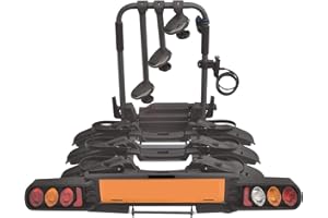 Witter ZX703 Pure Instinct Bike Rack for 3 Bikes |Suitable for e-Bikes | Foldable Rails for Easy Storage