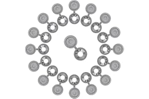 GUANGYUAN Screw Covers 100pcs Grey Plastic Screw Cap Hinged Fold Over Caps Rubber Dust Washer Flip Tops for M4-M8 Screw