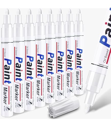 Metal Marking Paint Pen - Industrial Marker For Writing & Drawing On Steel And Metals - Washable Removable Paint Markers, Wet Erase Metal Paint, Yellow Paint Pen For Construction And Welders - View #12
