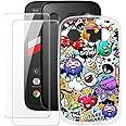 MILEGAO Balmuda Phone Case + 2PCS Screen Protector Tempered Glass, Ultra Thin Bumper Shockproof Soft TPU Silicone Cover Case for Balmuda Phone (4.9”)