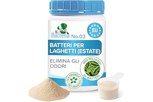 MR.BACTERIA Mr. Bacteria No.3 Detergente per laghetti da giardino, per la pulizia del laghetto, chiarificatore d'acqua elimina acqua verde nel laghetto da giardino, laghetto galleggiante, USO ESTIVO 1x500g