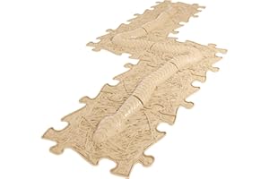 muffik Orthopaedic Sensor Mats "muffik Snakes Set" 6 Pieces for Tactile Perception (Beige)