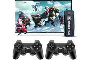 TIMITS Console di gioco retro.2025 Mini console wireless USB HD Game Stick TV Console di gioco integrata 40000 giochi Treasure Console di videogiochi. Portatile e facile da trasportare