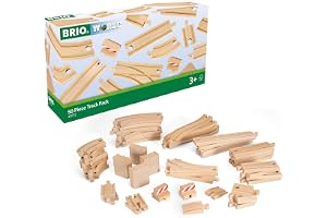 BRIO World 33772 Stort sortiment av 50 delar - spårset för BRIO-järnvägen - småbarnsleksaker rekommenderas för barn från 3 år