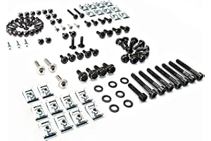 ‎SEGO Peugeot Jet Force Schrauben Set Jetforce Verkleidung + 20 Clipse Klemmen + Variomatikschrauben schwarz