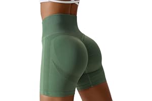 MJGkhiy Pantaloncini Palestra Donna Cotone Leggeri Quick Dry Running Shorts Opachi Gym Allenamento Shorts Scrunch Booty Pantaloni da Yoga Pantaloncini Palestra Donna Fitness