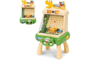 EULEUY Level Up,Pinball Board Game For Kids with Music,Electric Arcade Machine Toddlers,Pinball Machine,Logic and Hand-eye Coordination Puzzle Games,Gifts for Boys Girls 3 4 5 6 Years Old