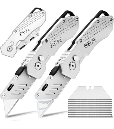 Sideslip Utility Knife - Titanium EDC Everyday Carry With Tool-Less Blade Change