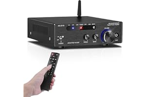 SIKKEBY HiFi-Verstärker mit Bluetooth 5.0, AK-3116 Mini Stereo Audioverstärker 2.0-Kanal 100W x 2 Empfänger Digitaler Leistungsverstärker der Klasse D Mit Chip TPA3116, USB,AUX,BT-Eingang