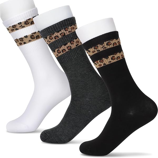 6 Paar Sportsocken Damen Leoprint 39-42, Leopardenm Produktbild-Vorschau 10