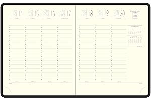 Exacompta 18842E - Recharge Semainier Eurotime 18 - Tranche naturelle - 15 x 17 cm - Janvier à décembre 2026 - Couleur ivoire