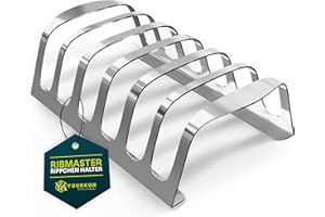 GOOD YOURKON STUFF Yourkon Rippchenhalter für Spareribs | geeignet für 6 Rippchen | ideales Grillzubehör für Kugelgrill, Gasgrill, Holzkohlegrill und mehr | Zubehör, Grillzubehör