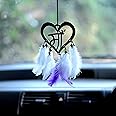 MH VILLA Acrylic Maa Car Hanging, Dream Catcher, Mirror Accessories, Interior Decoration - Off-White, 1 Piece