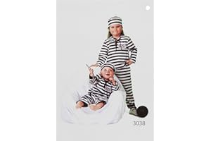 WILBERS Stekarneval Babykostüm Sträfling, Gr. 98