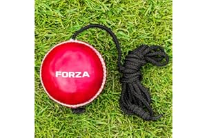 FORTRESS String Cricket Balls | Leather & Plastic Options for Solo Cricket Practice - Perfect for Hand-Eye Coordination Training