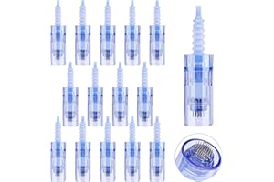 ROBLUX Agujas Dermapen 36 Puntas Agujas Dermapen Puntas 15 Piezas Repuesto Microneedling Regular Microneedle Para Antienvejecimiento Arrugas De Piel
