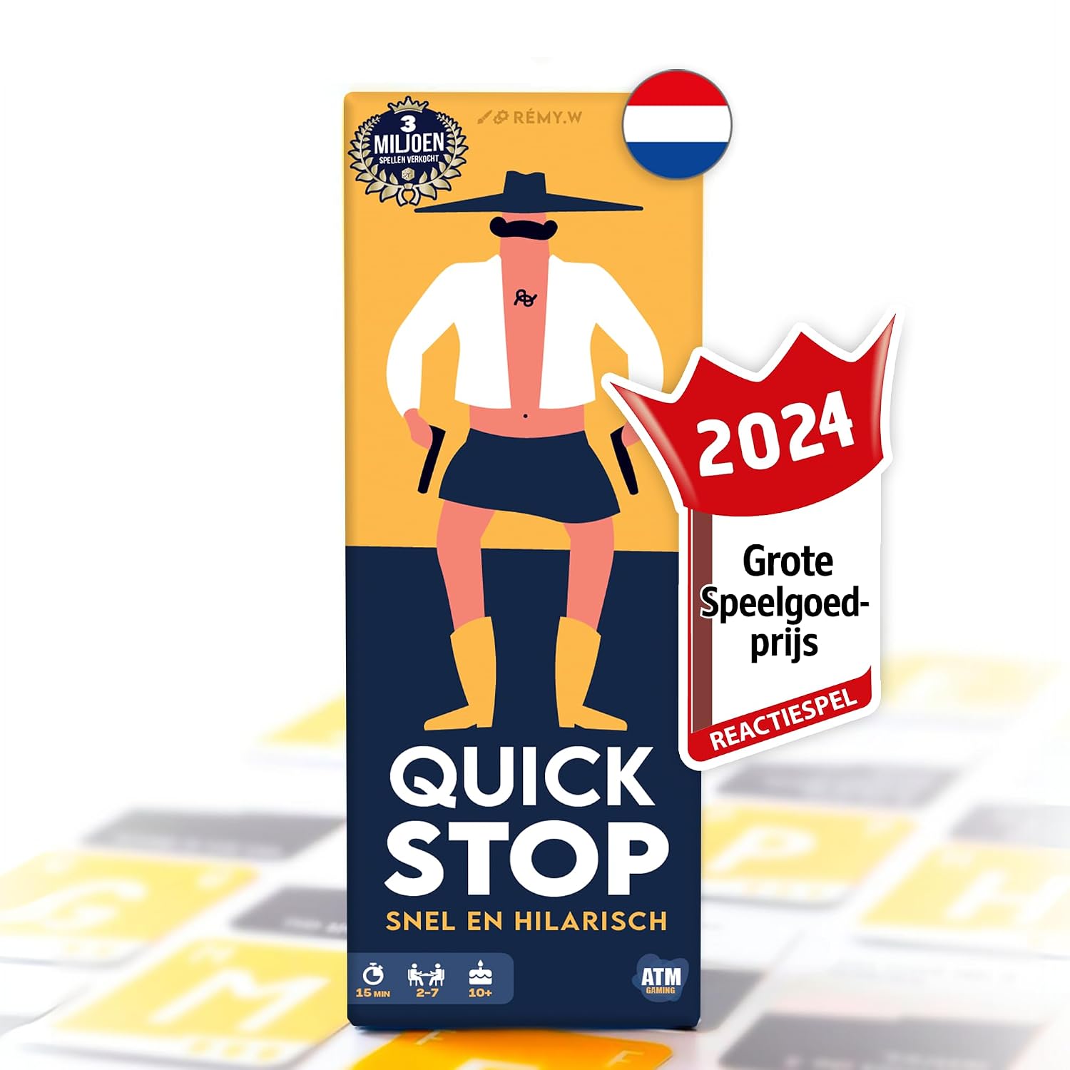 QUICKSTOP – Het ultieme kaartspel voor snelle denkers & grappige momenten | Familie- & Partyspel | Vanaf 10 Jaar | 2–7 Spelers | 30 min | Compact Reisspel voor Elke Gelegenheid