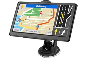 JIMTOUR GPS Navigationsgerät 2023 - Navi 7 Zoll LKW Navigation für Auto mit Europa UK 52 Karten, Lebenslang kostenloses Kartenupdate, Blitzerwarnung Spracheführung POI Fahrspurassistent