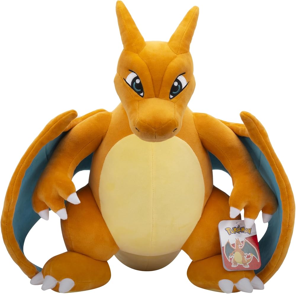 Pokémon PKW3681-60 cm Pelüş - Glurak, Resmi Pelüş