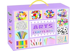 ZEIZHUBN Kit Lavoretti Creativi per Bambini, 2000 Pezzi DIY Art Craft Set Scovolini Colorati per Lavoretti, Mestiere Fai da Te Decorazioni, Kit Creativo Giochi Giocattoli Regali Bambini 4-8, 8-12 Anni