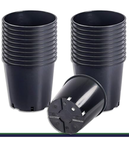 LE TAUCI 25 Cm Vaso Per Piante, Vaso In Ceramica Per Piante Da Interno, Vasi Per Piante Per Casa, Giardino, Patio Ufficio, Vaso Per Fiori Da Esterno Con Fori Di Drenaggio, Grigio - Foto 5