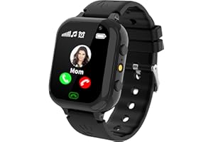 ELEJAFE Montre Connectée Enfant - Montre Enfant Fille Garçon Téléphone avec Appel 25 Jeux SOS Podomètre Caméras Musique Réveil, Montre Enfant Intelligent 3 à 12 Ans Noël Cadeaux d'anniversaire