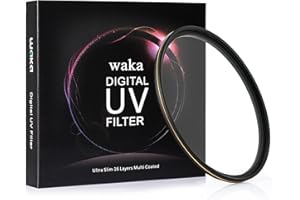 WAKA MC 58mm UV Filter - Ultra Slim 16 Layers Multi Coated Ultraviolet Protection Lens Filter for Canon Nikon Sony DSLR Lens 58mm