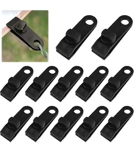 jiekong Lot de 10 Clips pour Rideau, Clips pour bâches jiekong Lot de 10 Clips pour Rideau, Clips pour bâches