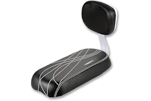 LIBRNTY Sedile Posteriore Bicicletta,Seggiolino Bici Posteriore per Bambini,PU Spugna in Pelle Morbido Cuscino Posteriore Rack Seat per Ragazza Donna Uomo Bambino