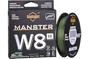 ‎SEAKNIGHT SeaKnight W8 II 8 Fach Angelschnur Geflochten Salzwasser 150M/300M/500M PE Geflochtene Angelschnur 8 Stränge Karpfen Angelschnur Forelle 15-100LB