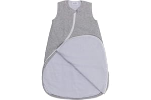 PurFlo Jersey Baby Sleepsac | Baby Sleeping Bag 6-18 Months | 2.5 tog Marl Grey