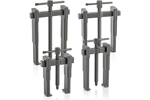 ‎VRIETINA 4 Stück Zweibacken Lagerabzieher Satz 3" 4" 6" 8" 20-85mm, 2 Arme Kugellager Abzieher Zahnradlager, Spezielle Dünne Klauen Polradabzieher Innen Außen Auszieher Werkzeug, zum Radabbau, 1-4.5 Tons