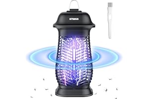 KITMOUS Lampada Antizanzare Elettrica 3000V Lampada Per Zanzare,UV Antizanzare Elettrico 20W,Lampade Antizanzare Da Interno IPX4 Adatto Per il Balcone Giardino All'aperto