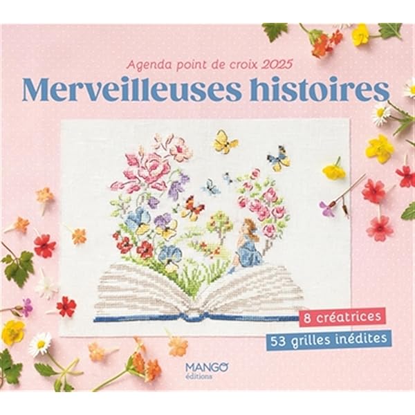 Agenda 2010 - Fleurs et jardins au point de croix