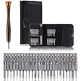 Orret Home 25 Par&ccedil;a Hassas Tornavida Seti, Deri &Ccedil;antalı, Krom-Vanadyum &Ccedil;elik, PC/Laptop/Telefon/G&ouml;zl&uuml;k Tamir Seti, Torx/D&uuml;z/Y