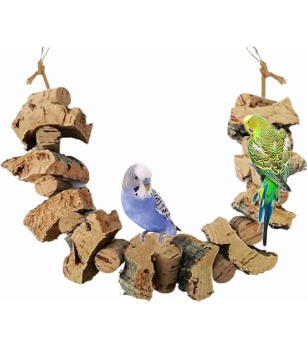 Vogelgaleria 5-teiliges Kork Set – Spielzeug Für Wellensittiche & Vögel